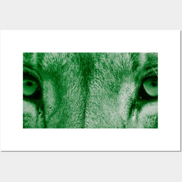 Lion eyes (Green) Wall Art by BellaTilly